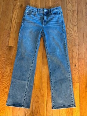 Quince Women's Straight Leg Jeans in Medium Blue Wash “Seaside blue”